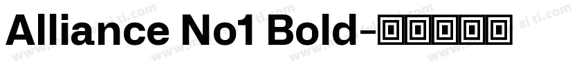 Alliance No1 Bold字体转换